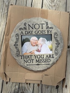 lot 127 image: Memorial Keepsake Photo Frame Plaque  Not a Day Goes By