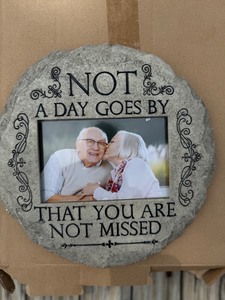 lot 128 image: Memorial Keepsake Photo Frame Plaque  Not a Day Goes By