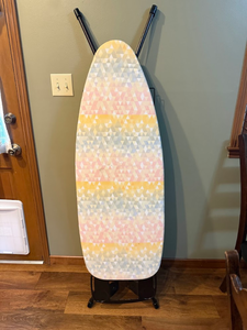 lot 138 image: Folding Ironing Board with Geometric Cover