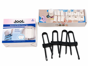 lot 187 image: Child Safety Bundle  Outlet Covers, Cabinet Locks & Door Protection Set