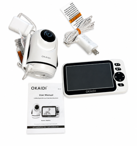 lot 190 image: OKAIDI 2.4GHz Wireless Video Baby Monitor System w Camera & Display