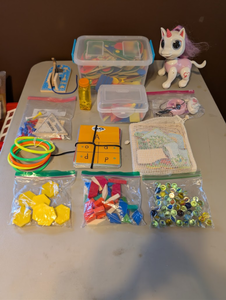 lot 230 image: Educational Learning Toys, Manipulatives, Unicorn Toy & Activity Bundle