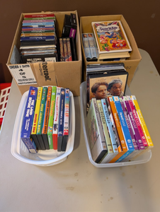 lot 232 image: Mixed DVDs, VHS Tapes & Family Movie Collection