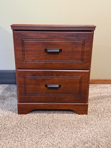lot 247 image: Ashley Furniture 2-Drawer Wood Nightstand
