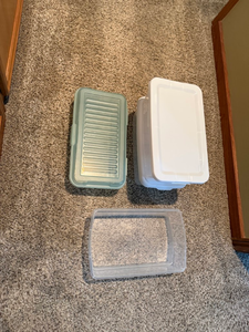 lot 249 image: Lot of 4 Plastic Storage Containers