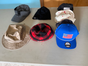 lot 303 image: Imperial US Flag Hat, Stormy Kromer & Mens Winter Outerwear Variety Hat Lot