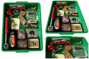 lot 316 image: Vintage Pocket Knives, Belt Buckles & Mens Accessory Variety Lot