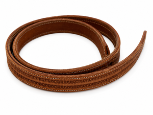 lot 322 image: Nathan Parson Custom Leather Tooled Western Belt Strap
