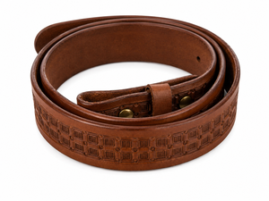 lot 326 image: Nathan Parson Custom Leather Tooled Belt Strap