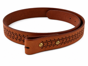 lot 327 image: Nathan Parson Custom Leather Tooled Belt Strap