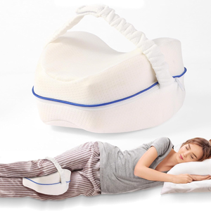 lot 3402 image: Knee Pillow for Side Sleepers for Back Pain,Leg Pillow for Side Sleepers, Memory Foam Cushion Knee Support Pillows,Pain Relief, Pregnancy Travel Pillow with Extra Washable Cover
