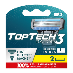 lot 3404 image: 2-Pack(4 Total Blades) - Razor 3 for Men - Replaceable Cartridges for Manual Shaving Razor - 3-Blade Technology Refills - Fits Gillette Mach3 - Soft Shave Sharp Blades - Cost-effective Refill (2 refills per pack))