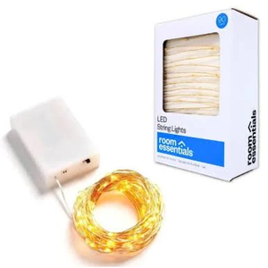 lot 3411 image: 2 Pack - Fairy LED String Lights (9 feet) (batteries Not Included)