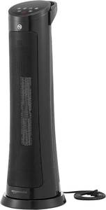 lot 2783 image: $99.99 RETAIL PRICE Amazon Basics Digital Tower Heater Black 28 Inch