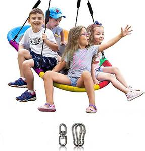 lot 2789 image: $88.99 RETAIL PRICE LAEGENDARY Saucer Swing for Kids and Adults - 60 Inch Round Tree Swing, Outdoor Swing, Tree Swings For Kids Outdoor, Kids Swing, Outdoor Swing For Kids, Saucer Swing For Kids Outdoor, Swing For Adults
