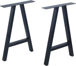 lot 2818 image: $92.99 RETAIL PRICE Womio Furniture Legs H28 xW17.7(2pcs) Rustic Decory A-Shape Table Legs, Heavy Duty Metal Desk Legs, Dining Table Legs, Industrial Modern, DIY Iron Legs